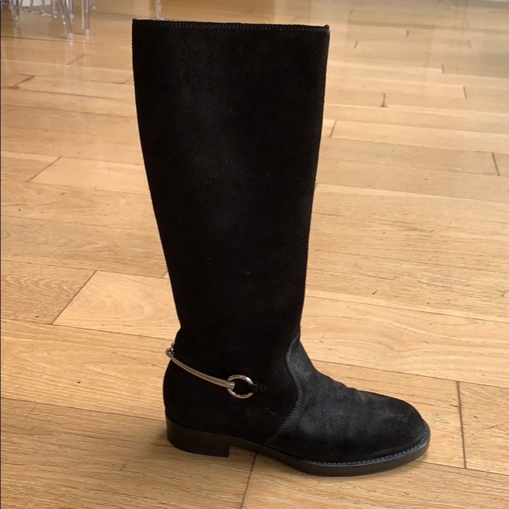 GUCCI Horsebit Suede Boots